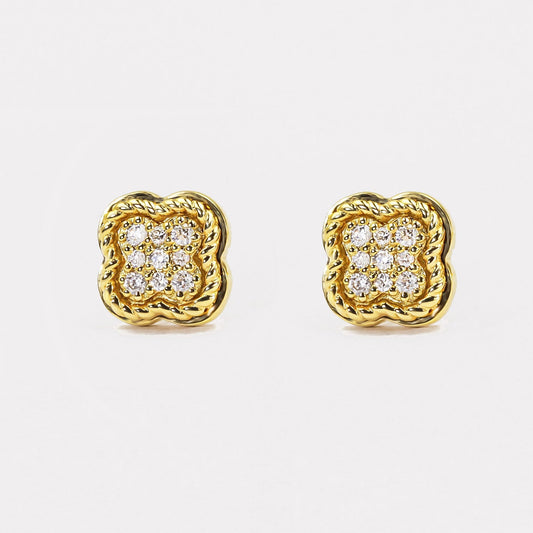 Clover Diamond Studs - EDD21135