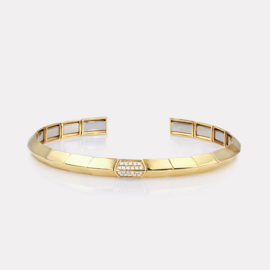 Center Bilateral Diamond Bangle - BGTC21112