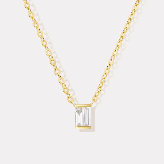 Solo Baguette Diamond Necklace - NDD20025