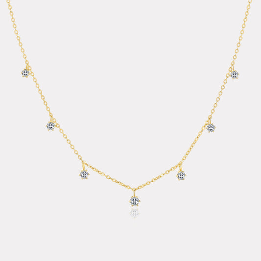 Classic Station Diamond Necklace - NDD20047