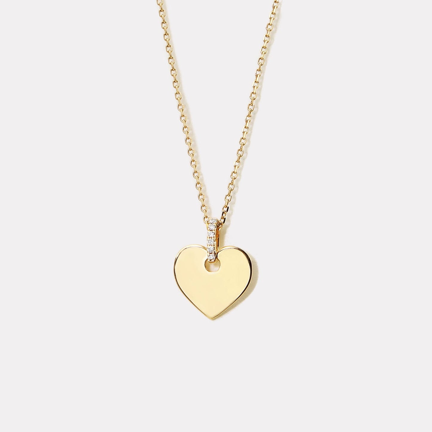 Heart Shape Diamond Necklace - NDD20064