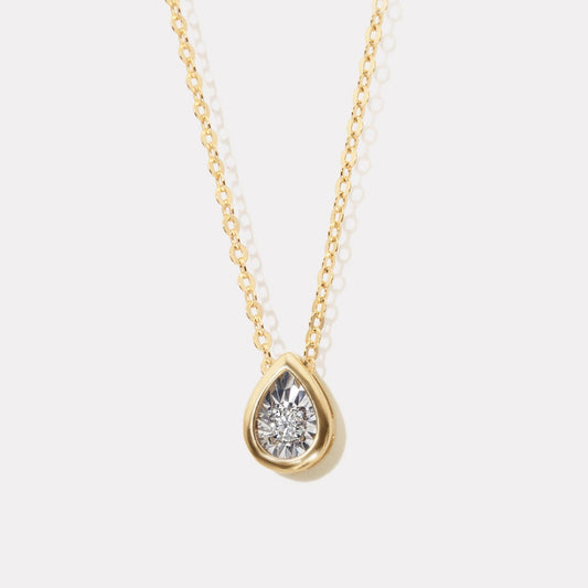 Pear Solo Diamond Set - SDD21001